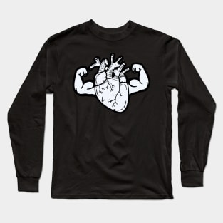 Heart with big muscles Long Sleeve T-Shirt